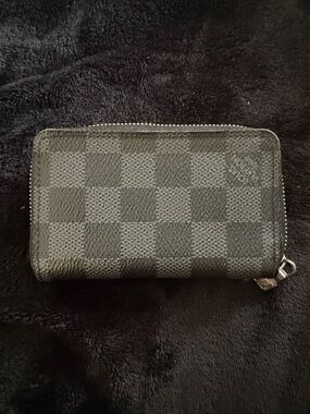 Louis Vuitton Zippy Coin Purse - Black/Grey